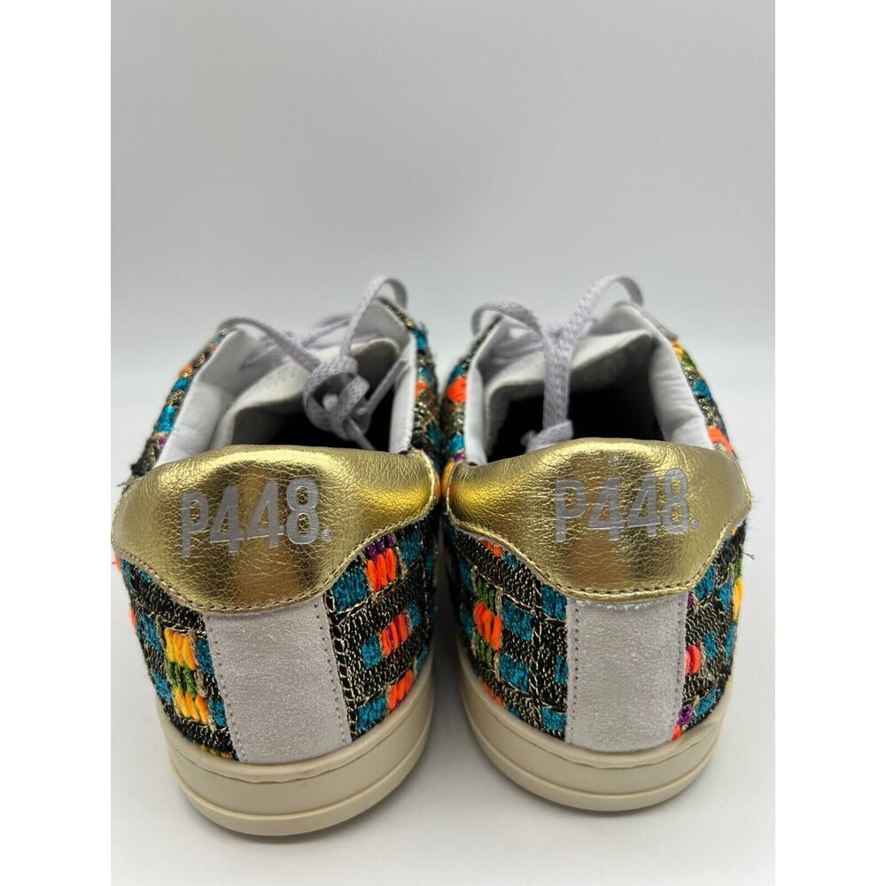 P448 John Malhia Low Top Multicolor Women’s Sneakers Size EUR 39/Us 9 NEW - Picture 10 of 12